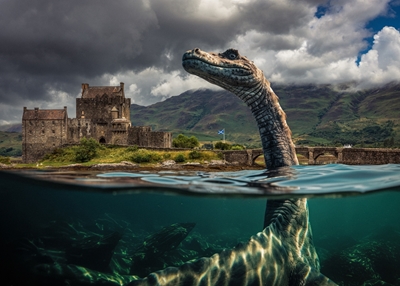 Nessie odwiedza Eilean Donan 