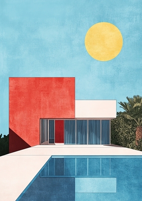 Poster Bauhaus Plakat "Piscina"