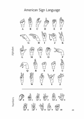 Gebärdensprache - ASL