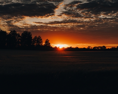 Céu do por do sol