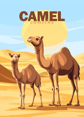 Famille Camel Minimaliste