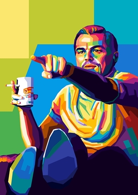 Wskazywanie Leo Mem Pop Art