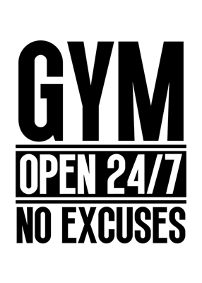 Salle de sport ouverte 24h/24 et 7j/7 sans excuses