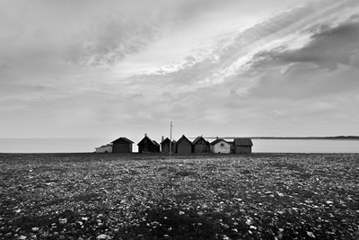 Casas antiguas junto al mar