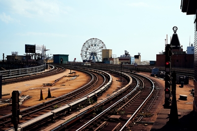 Pistes et grande roue