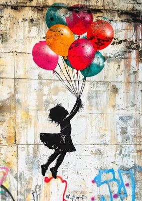 Évasion en ballon Banksy Art