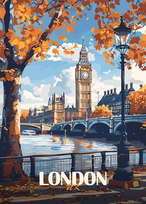 Londen City Travel Poster