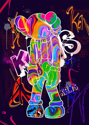 Liquid Kaws Pop Art