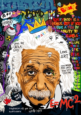 Einstein Pop Art Graffiti