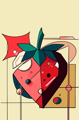 Abstract strawberry