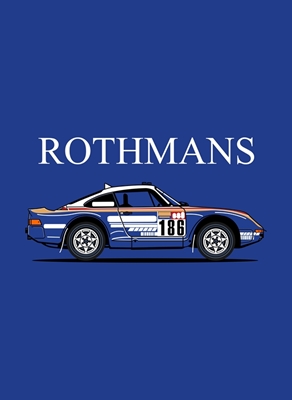 Voiture de rallye Rothmans