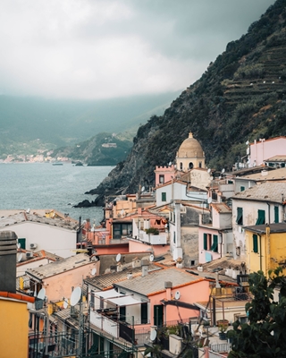 Färgglada hus i Cinque Terre