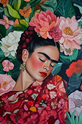  Sueño de flores con Frida Art