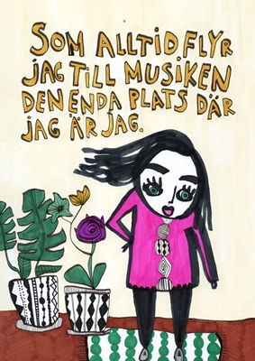 Jeg flykter alltid til musikken