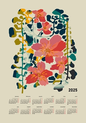 Orquídea Bunte Calendário 2025