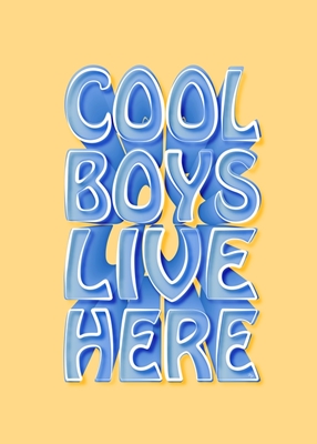 Citát Cool Boys Live Here 