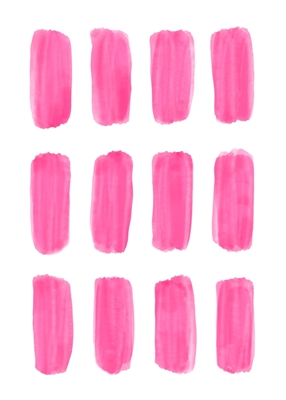 Roze aquarel streken