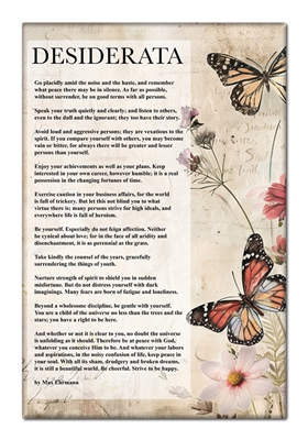 Desiderata Butterfly Wisdom