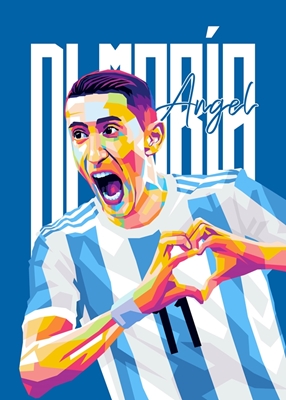 Angel Di Maria wpap pop-taide