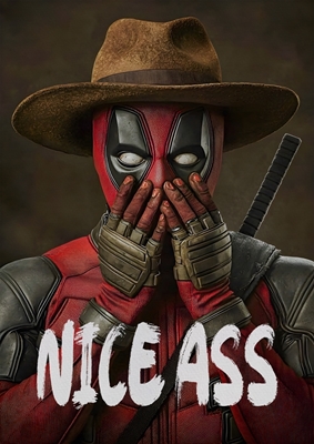 Deadpool engraçado, bela bunda