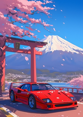 Ferrari F40 Japan Art