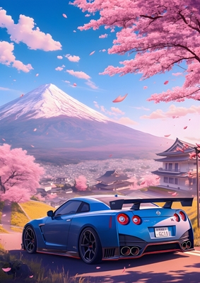 Arte Nissan GTR Japão