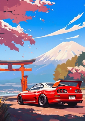 Toyota Supra Mk IV Japon art