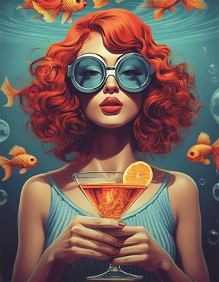 Goldfish woman