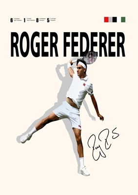 Roger Federer Minimalistický