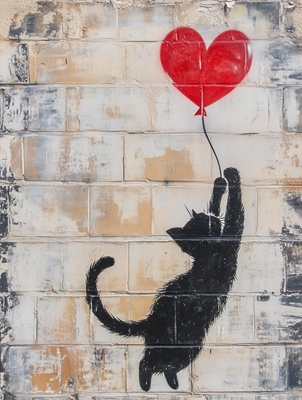 Banksy Katze