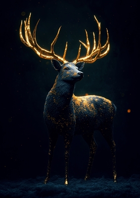 Elegant Golden Deer 