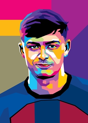 Pedri im WPAP-Stil