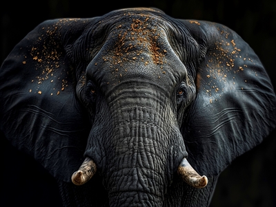 African elephant portrait