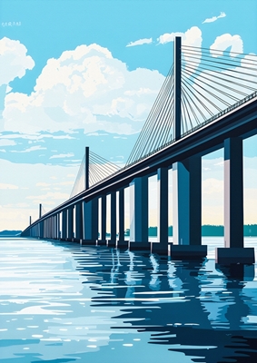 Il ponte sull'Øresund in Svezia