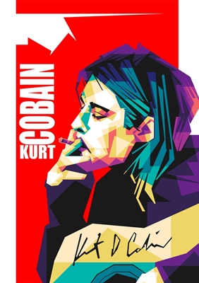 Kurt Cobain Wpap Stijl 