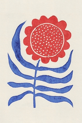 Red and Blue Flower