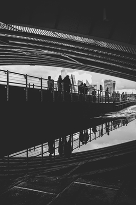 Under a bridge in London