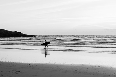 Surferstrand Frankrike