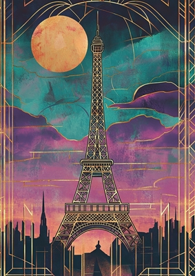 París Eiffelturm Art Deco