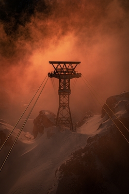 Teleférico en la niebla 