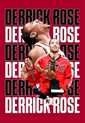 Derrick Rose Grafika wektorowa