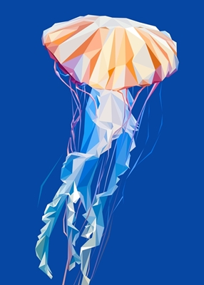 Jellyfish Abstract Low Poly