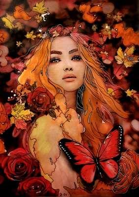 The autumn woman.