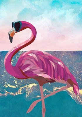 Flamingo rannalla #2410019