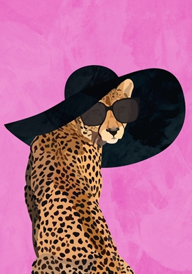 Chapeau Guépard Rose #2508367