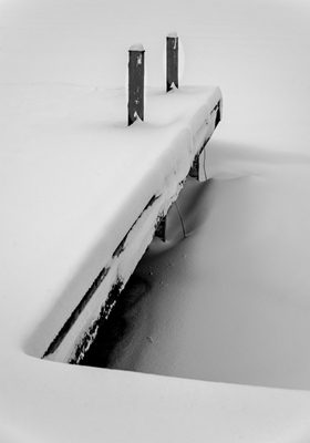 De pier van de winter