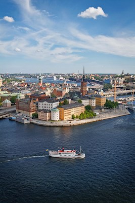 View over Stockholm from above