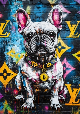 Pop art pull chien graffiti