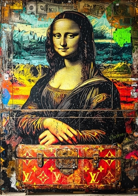 Baúl Pop art Mona Lisa LV