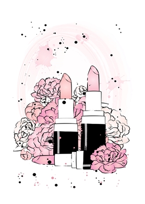 Pink Peonies Lipsticks